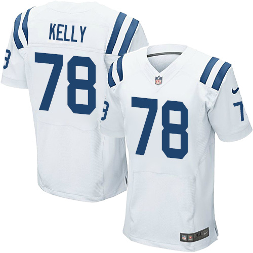 Men's Elite Ryan Kelly Nike Jersey White Road - #78 NFL Indianapolis Colts